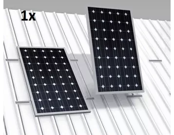 estructura coplanar 1 panel solar low cost
