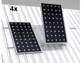 estructura coplanar 4 paneles solares low cost