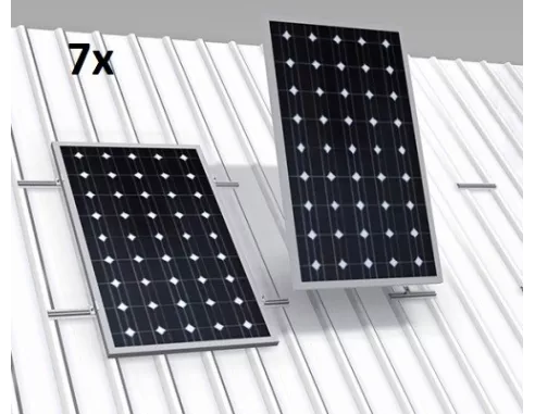estructura coplanar 7 paneles solares low cost