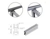 Estructura 1 panel solar cubierta teja 10V/11V