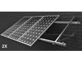 Estructura 2 paneles solares pared 15V