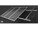 Estructura 3 paneles solares pared