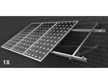 Estructura 1 panel solar pared