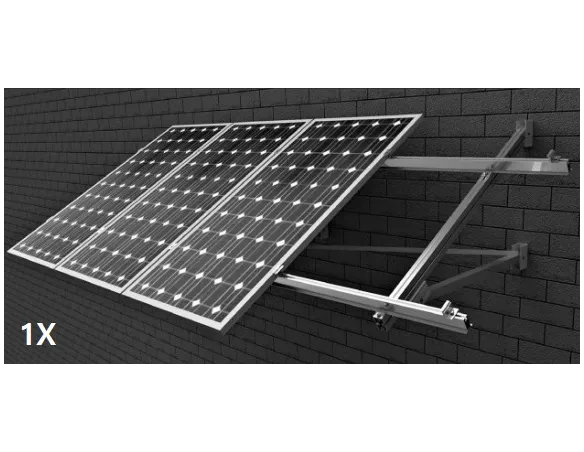 Estructura 1 panel solar pared