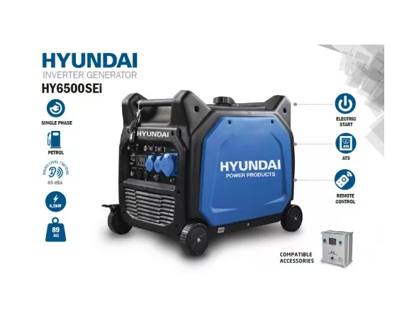 Generador Inverter Hyundai 6 kw 230V automático