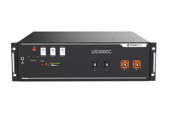 Batería de Litio Pylontech 48v 3,55kwh 90% DOD US3000C