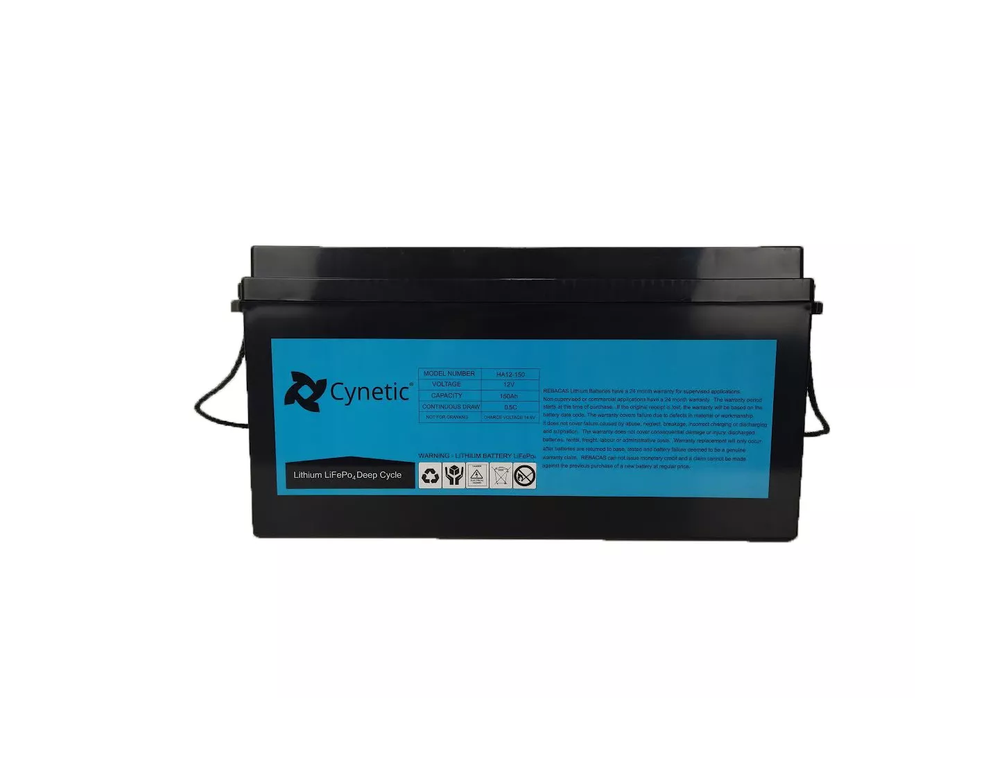Batería de Litio 12v 150Ah Cynetic - Baterías de tracción industrial y kit  solares autoinstalables