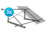 Estructura 3 paneles solares 30º Triangulo cerrado
