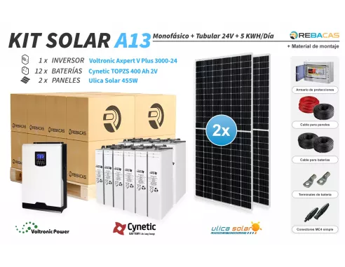 Mejor Kit Solar de Aislada topzs 5000w | kit con material de montaje incluido