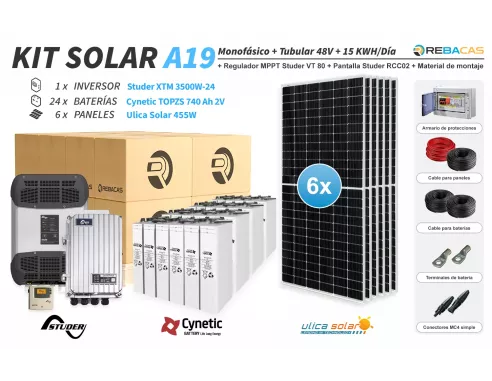 Mejor Kit Solar Vivienda Aislada  Studer 20kw |El único con 10 años de garantía