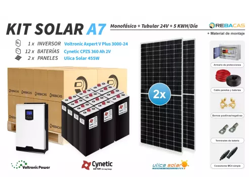 Mejor Kit Solar de Aislada 3000w | kit con material de montaje incluido