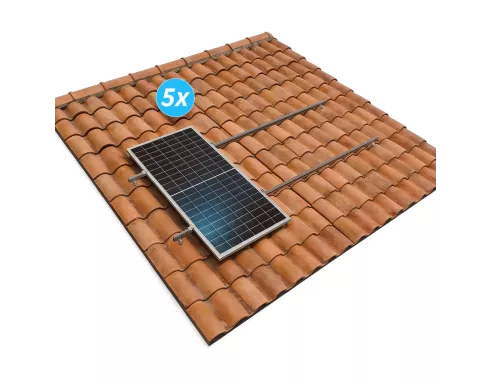 Estructuras paneles solares  varilla roscada 5 módulos | El mejor precio